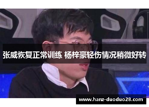 张威恢复正常训练 杨梓豪轻伤情况稍微好转